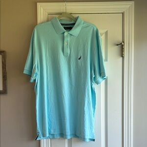 Nautica Men's Aqua Polo Shirt